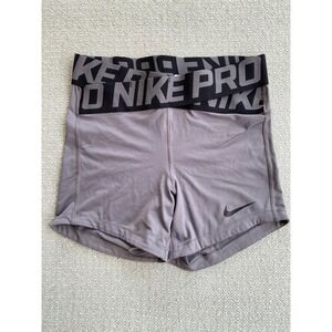 Nike Shorts Womens XS Grey Nike Pro Dri-FIT Compression Athletic Training 3 inch
